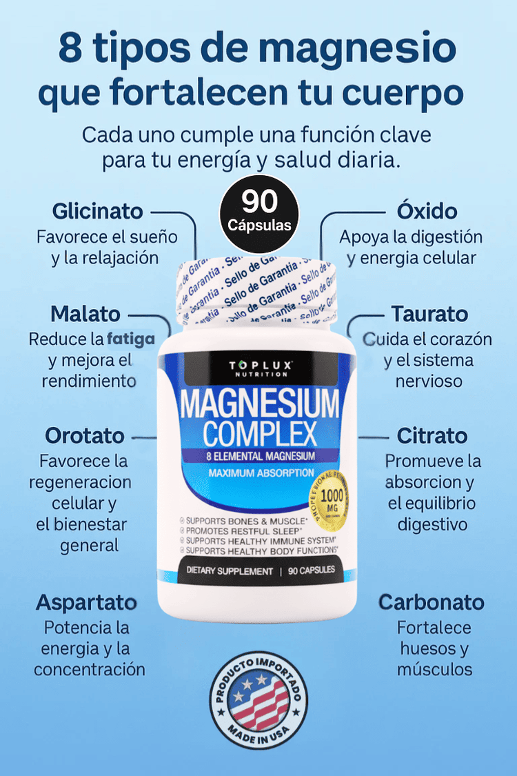 Complejo de Magnesio Total, imagen de apoyo del producto
