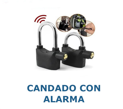 Candado con Alarma Antirrobo 110dB