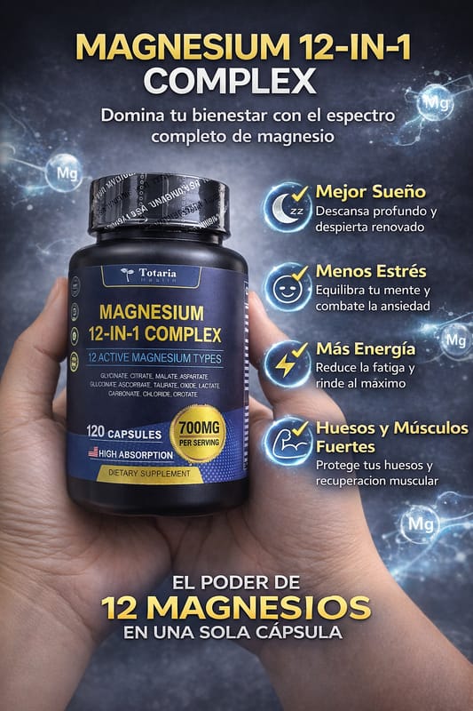 Beneficios de Totaria Magnesium 12 in 1 Complex para el bienestar diario